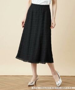 ＊＊Leilian__ / レリアン ミニ・ひざ丈スカート | 刺繍フレアスカート