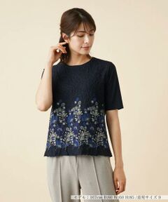 ＊＊Leilian__ / レリアン カットソー | 刺繍カットソー