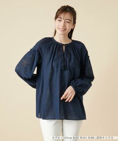 ＊＊Leilian__ / レリアン シャツ・ブラウス | カットワーク刺繍ブラウス