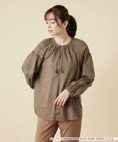 ＊＊Leilian__ / レリアン シャツ・ブラウス | カットワーク刺繍ブラウス