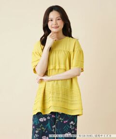 ＊＊Leilian__ / レリアン シャツ・ブラウス | タックボーダーブラウス