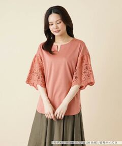 ＊＊Leilian__ / レリアン カットソー | キーネックカットソー