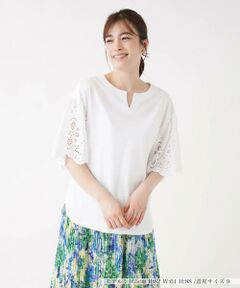 ＊＊Leilian__ / レリアン カットソー | キーネックカットソー