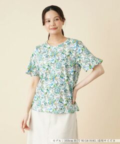 ＊＊Leilian__ / レリアン シャツ・ブラウス | フラワー柄カットソー