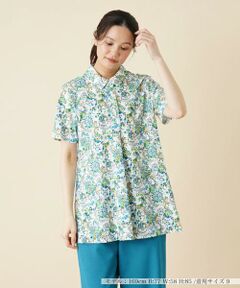 ＊＊Leilian__ / レリアン ポロシャツ | フラワー柄ポロシャツ