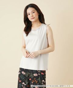 ＊＊Leilian__ / レリアン カットソー | 刺繍タンクトップ