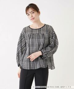 ＊＊Leilian__ / レリアン シャツ・ブラウス | チェックオーバーブラウス