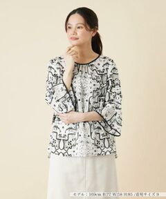 ＊＊Leilian__ / レリアン シャツ・ブラウス | フレアスリーブプリントブラウス