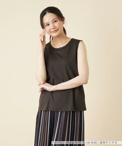 ＊＊Leilian__ / レリアン カットソー | ノースリーブカットソー