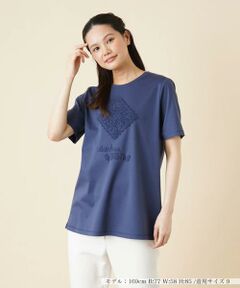 ＊＊Leilian__ / レリアン カットソー | スクエアレースTシャツ