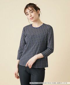 ＊＊Leilian__ / レリアン カットソー | プリント7分袖カットソー