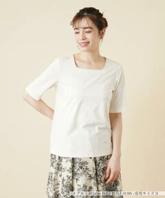 ＊＊Leilian__ / レリアン カットソー | スクエアネックTシャツ