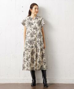 ＊＊Leilian__ / レリアン ミニ丈・ひざ丈ワンピース | プリントロングワンピース