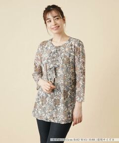 ＊＊Leilian__ / レリアン カットソー | プリントチュニックカットソー