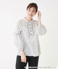 ＊＊Leilian__ / レリアン シャツ・ブラウス | フリルドットブラウス