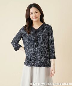 ＊＊Leilian__ / レリアン カットソー | ドット切替カットソー