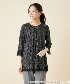 ＊＊Leilian__ / レリアン カットソー | ドットカットソー