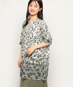 ＊＊Leilian__ / レリアン カットソー | プリントスキッパーカットソー