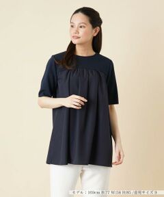 ＊＊Leilian__ / レリアン シャツ・ブラウス | 異素材切替オーバーブラウス