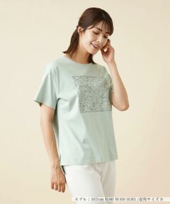 ＊＊Leilian__ / レリアン カットソー | 刺繍Tシャツ