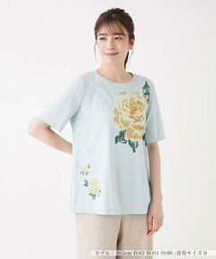 ＊＊Leilian__ / レリアン カットソー | 刺繍プリントTシャツ