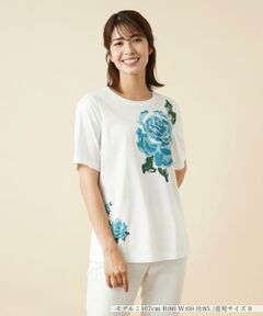 ＊＊Leilian__ / レリアン カットソー | 刺繍プリントTシャツ