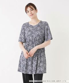 ＊＊Leilian__ / レリアン カットソー | ペイズリー柄チュニックカットソー