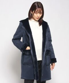 ＊＊Leilian__ / レリアン その他アウター | ムートン調フーデッドコート