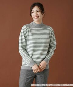 ＊＊Leilian__ / レリアン ニット・セーター | カシミヤボーダーニット