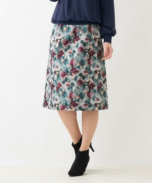 半額特売レリアンプラスハウス 花柄スカート スカート