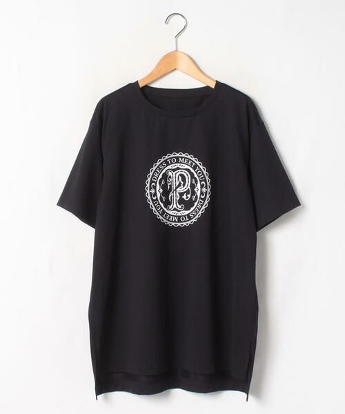 Leilian PLUS HOUSE / レリアンプラスハウス カットソー | プリントＴシャツ | 詳細1