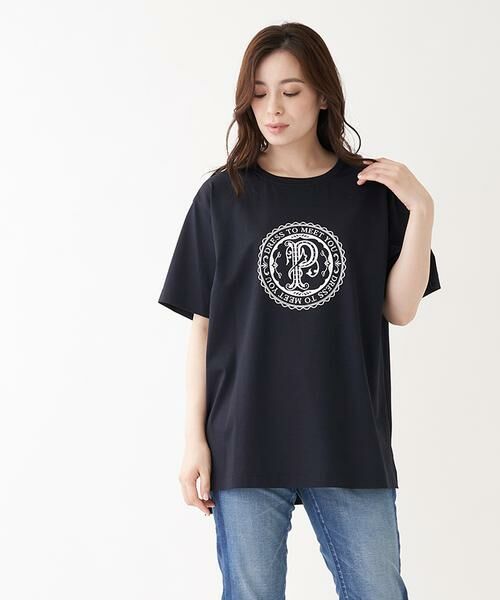 Leilian PLUS HOUSE / レリアンプラスハウス カットソー | プリントＴシャツ | 詳細3