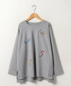 モチーフ刺繍Ｔシャツ