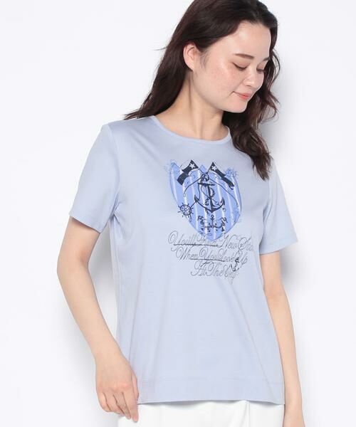 Leilian PLUS HOUSE / レリアンプラスハウス カットソー | マリンモチーフTシャツ | 詳細1