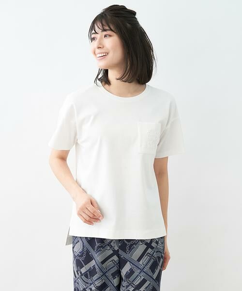 Leilian PLUS HOUSE / レリアンプラスハウス カットソー | シンプルTシャツ | 詳細2