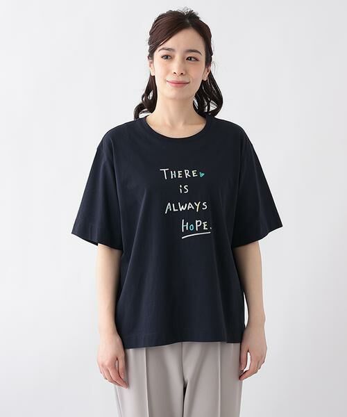 Leilian PLUS HOUSE / レリアンプラスハウス カットソー | ロゴプリントTシャツ | 詳細8