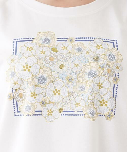 Leilian PLUS HOUSE / レリアンプラスハウス カットソー | フラワープリント半袖Ｔシャツ | 詳細16