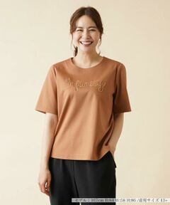 ロゴ刺繍Tシャツ