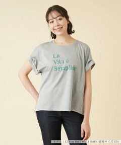 ロゴ刺繍半袖Tシャツ