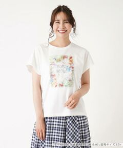 ボタニカル刺繍Tシャツ