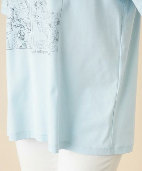 Leilian PLUS HOUSE / レリアンプラスハウス カットソー | フラワーボックスプリントTシャツ | 詳細17