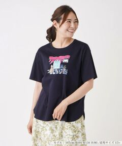 刺繍プリントTシャツ