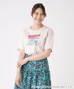 刺繍プリントTシャツ