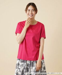 ロゴ刺繍Tシャツ