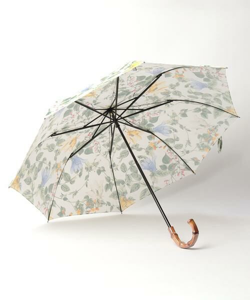 Leilian PLUS HOUSE / レリアンプラスハウス 傘 | フラワー＆リーフ折りたたみ傘 | 詳細1