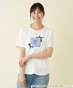 洗えるパッチワークＴシャツ