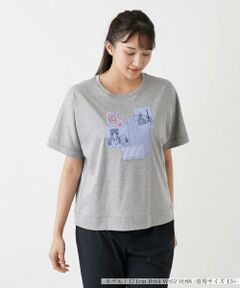 刺繍モチーフ半袖Tシャツ