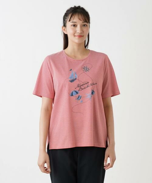 Leilian PLUS HOUSE / レリアンプラスハウス カットソー | 五分袖Ｔシャツ | 詳細4