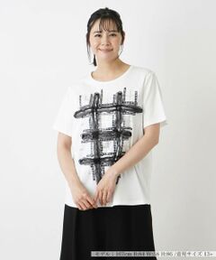 フリル刺繍半袖Tシャツ