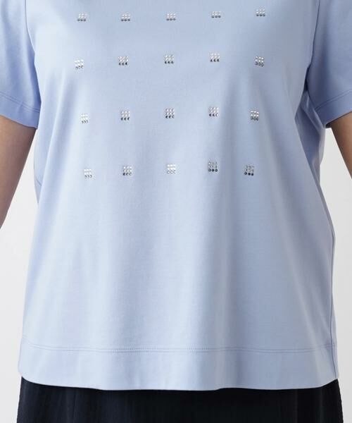 Leilian PLUS HOUSE / レリアンプラスハウス カットソー | ホットフィックス半袖Tシャツ | 詳細13